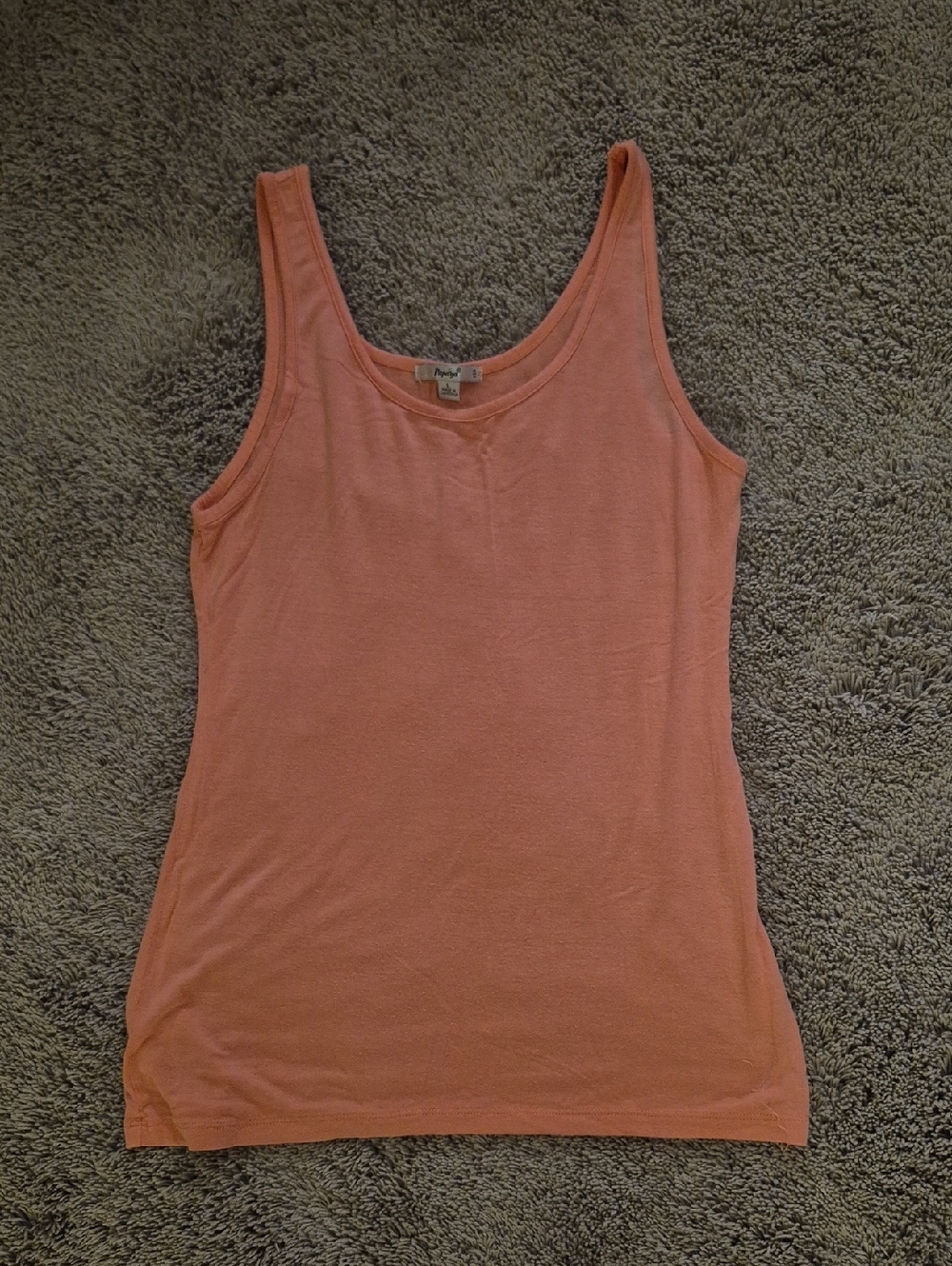 Papaya Coral Size Large Tank Top
